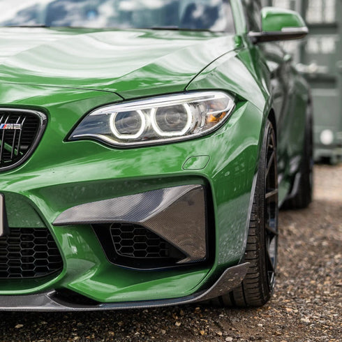 BMW M2 | CARBON FIBRE FRONT BUMPER COVERS | F87 NON-COMPETITION | 2016 - 2018 DC Prestige