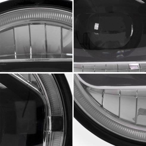 LED Headlights For Jeep Wrangler JK 2007-2017 Third Generation DC Prestige