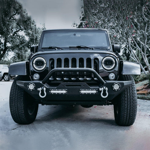 LED Headlights For Jeep Wrangler JK 2007-2017 Third Generation DC Prestige