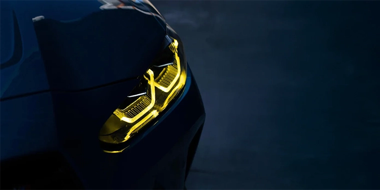 yellow csl drl day time running light bmw m4 m3 g80 g82 g81 g83 gxx